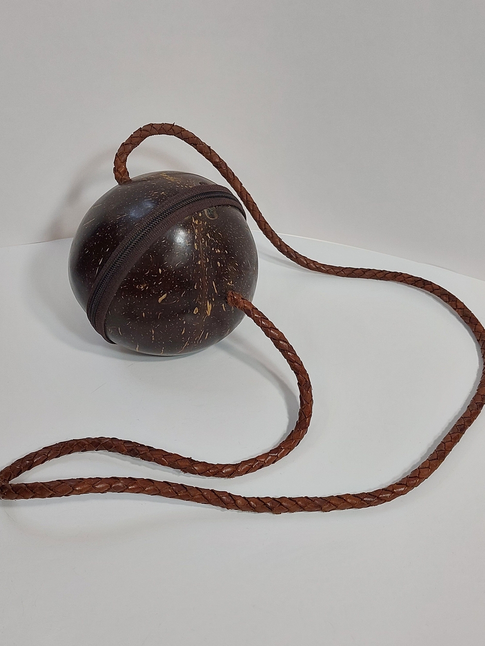 Vintage Coconut Shell Shoulder Purse